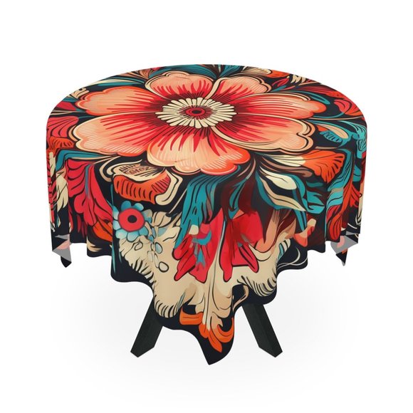Boho Tablecloth | Vintage Tablecloth | Floral table cloth | Rectangle Square - Picture 1 of 5
